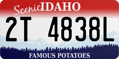 ID license plate 2T4838L