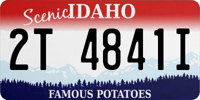 ID license plate 2T4841I