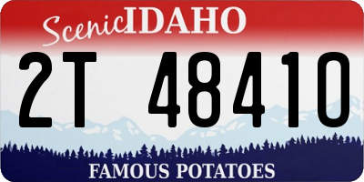 ID license plate 2T4841O