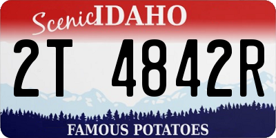 ID license plate 2T4842R