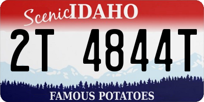 ID license plate 2T4844T