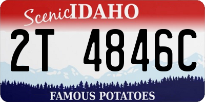 ID license plate 2T4846C