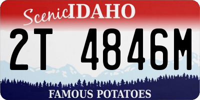 ID license plate 2T4846M