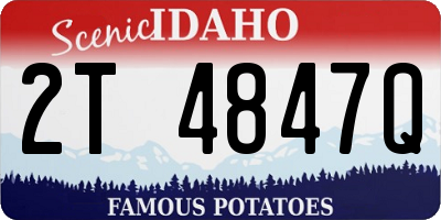 ID license plate 2T4847Q