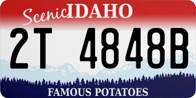 ID license plate 2T4848B