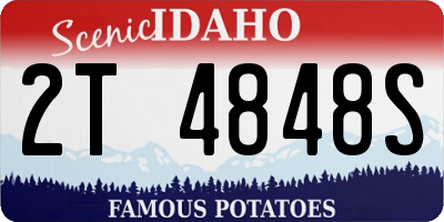 ID license plate 2T4848S