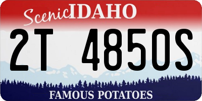 ID license plate 2T4850S