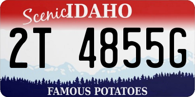 ID license plate 2T4855G