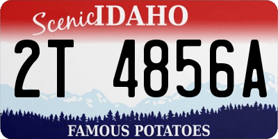 ID license plate 2T4856A