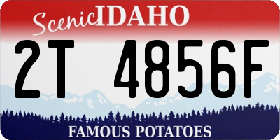 ID license plate 2T4856F