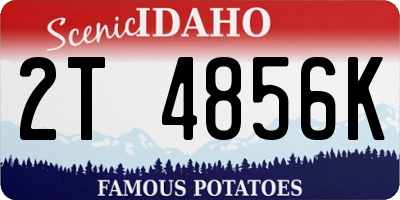 ID license plate 2T4856K