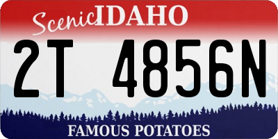 ID license plate 2T4856N