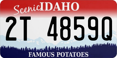 ID license plate 2T4859Q