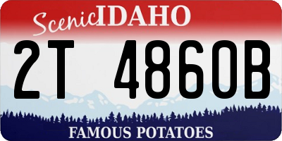 ID license plate 2T4860B
