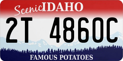 ID license plate 2T4860C