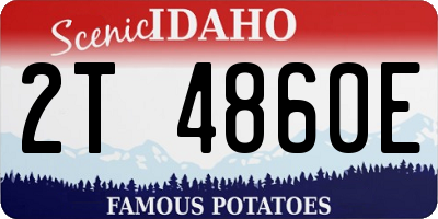 ID license plate 2T4860E