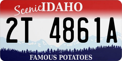ID license plate 2T4861A