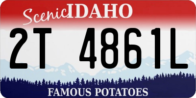 ID license plate 2T4861L