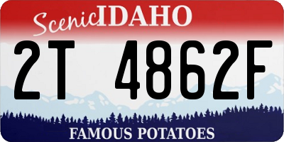 ID license plate 2T4862F