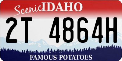ID license plate 2T4864H