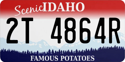 ID license plate 2T4864R