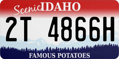 ID license plate 2T4866H