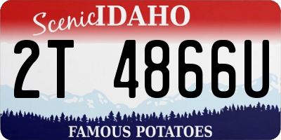 ID license plate 2T4866U