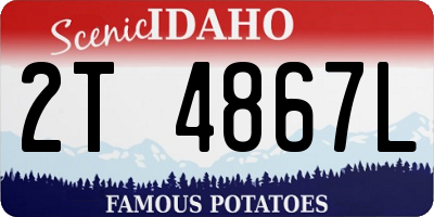 ID license plate 2T4867L