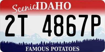ID license plate 2T4867P