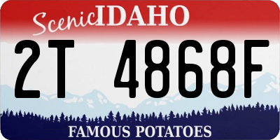 ID license plate 2T4868F