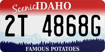 ID license plate 2T4868G