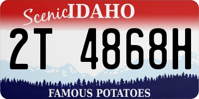 ID license plate 2T4868H