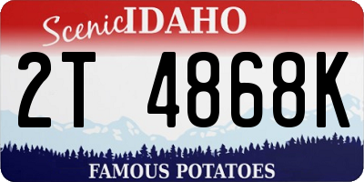ID license plate 2T4868K