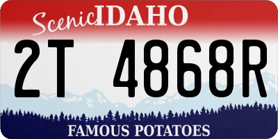 ID license plate 2T4868R