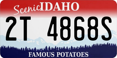 ID license plate 2T4868S