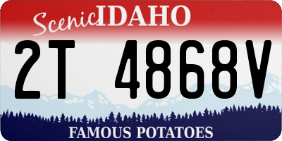 ID license plate 2T4868V