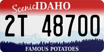 ID license plate 2T4870O