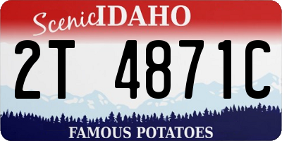 ID license plate 2T4871C
