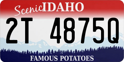 ID license plate 2T4875Q
