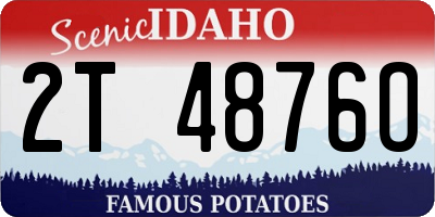 ID license plate 2T4876O