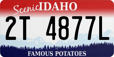 ID license plate 2T4877L
