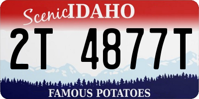 ID license plate 2T4877T