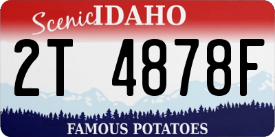 ID license plate 2T4878F