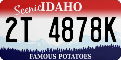 ID license plate 2T4878K