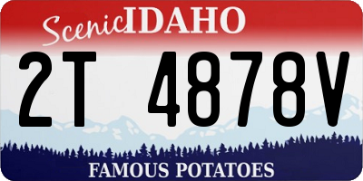 ID license plate 2T4878V