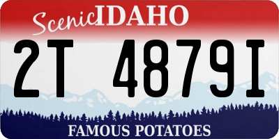 ID license plate 2T4879I