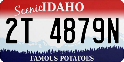 ID license plate 2T4879N