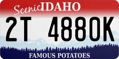 ID license plate 2T4880K