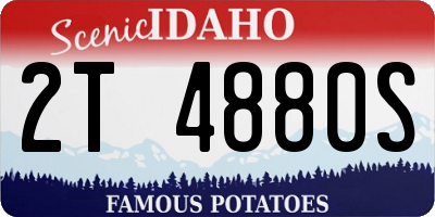 ID license plate 2T4880S