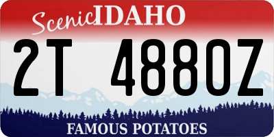 ID license plate 2T4880Z